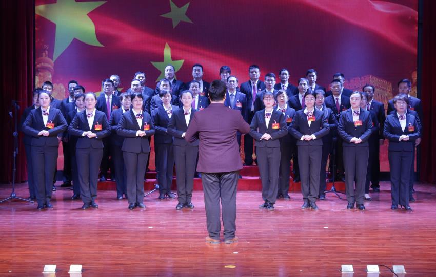 万搏网页版2019年度工作动员大会---大合唱《团结就是力量》、《我爱你中国》